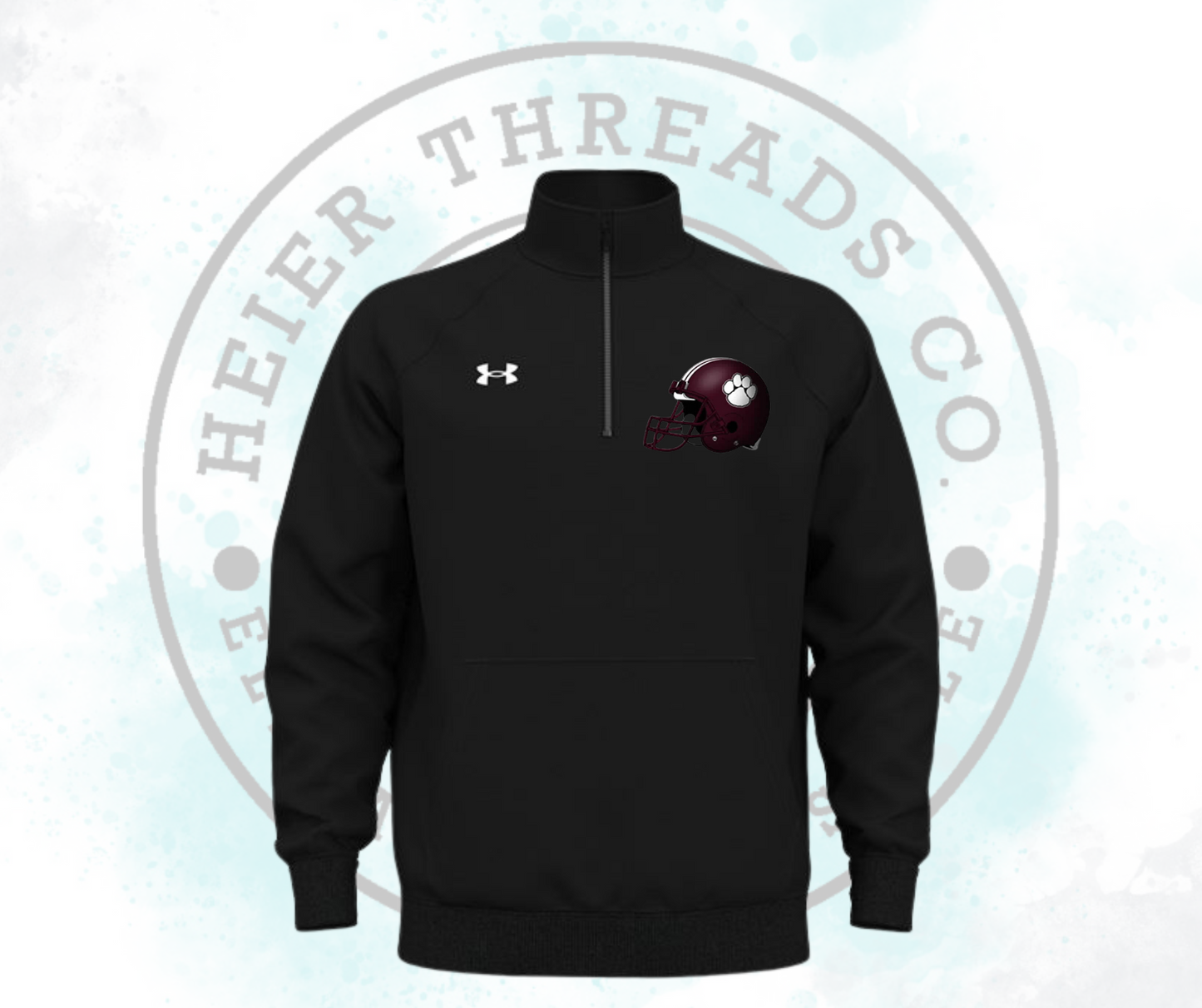 Under Armour Men's Rival Fleece Quarter-Zip Pullover Embroidered