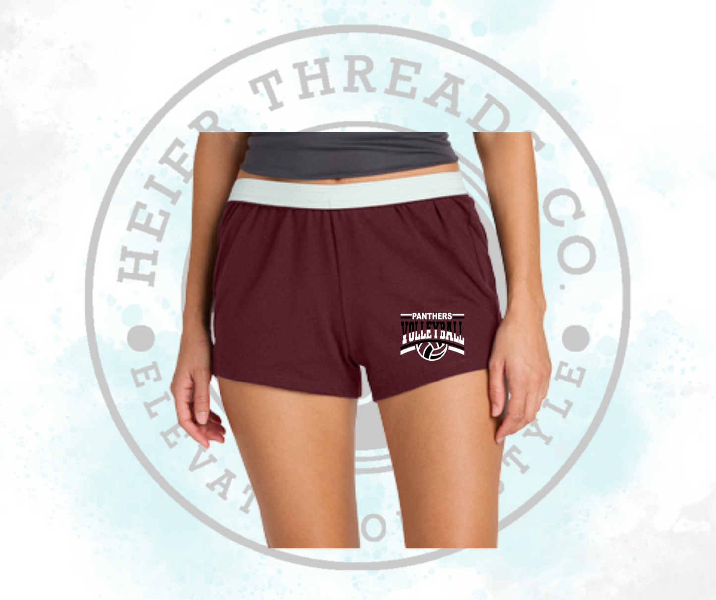 Panther Maroon Shorts