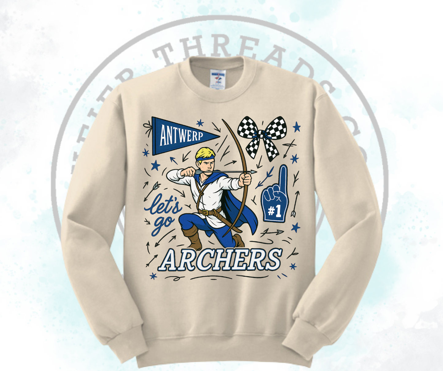 Lets Go Archers Cream (All Options)