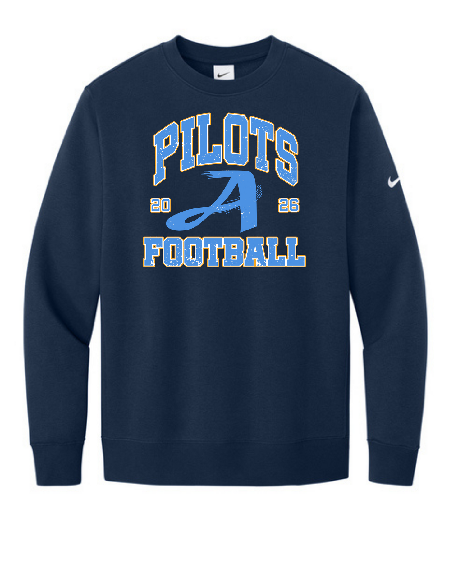 Pilots Football Nike Cub Crewneck