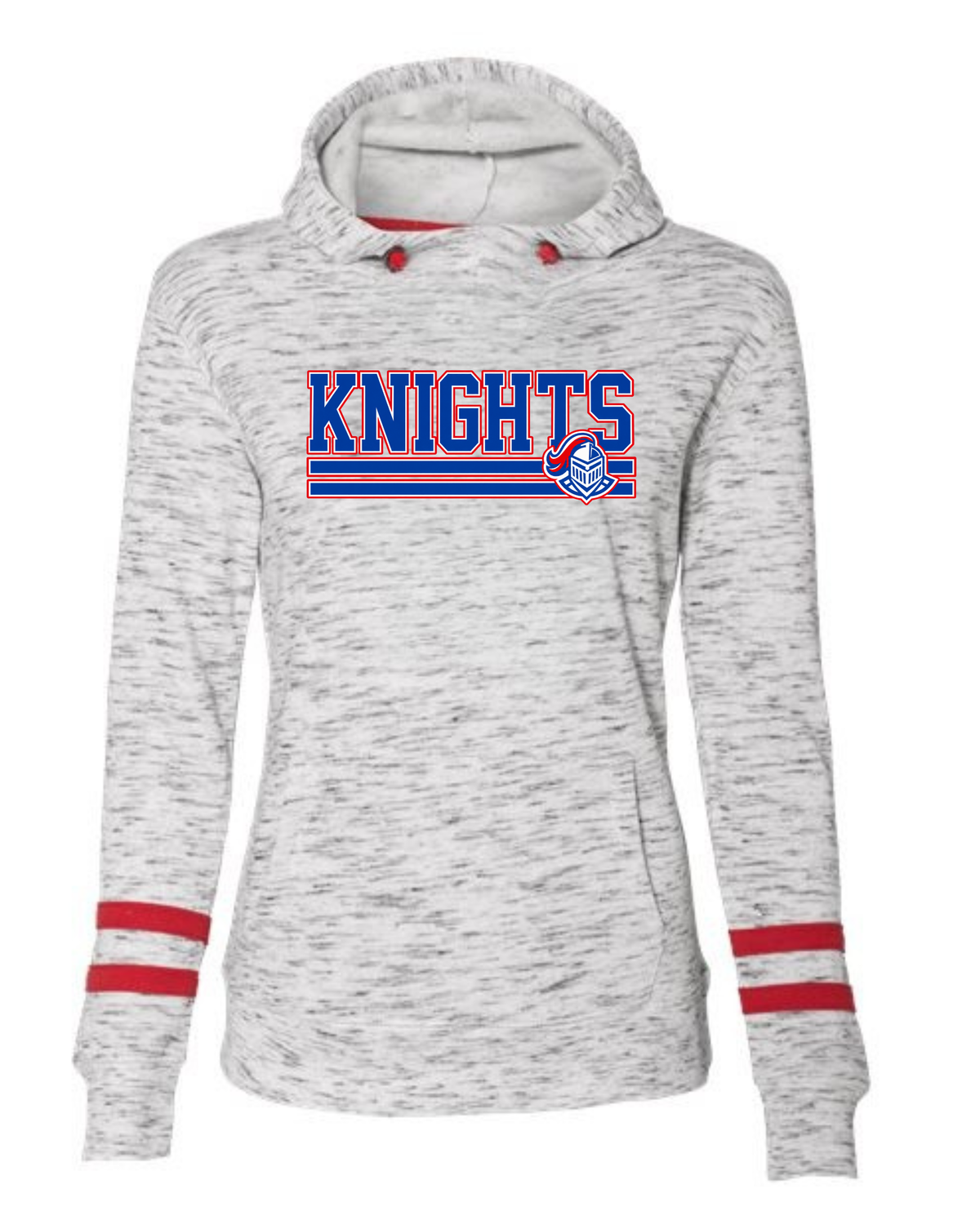 Knights Lines Fleece Striped-Sleeve Hooded Sweatshirt
