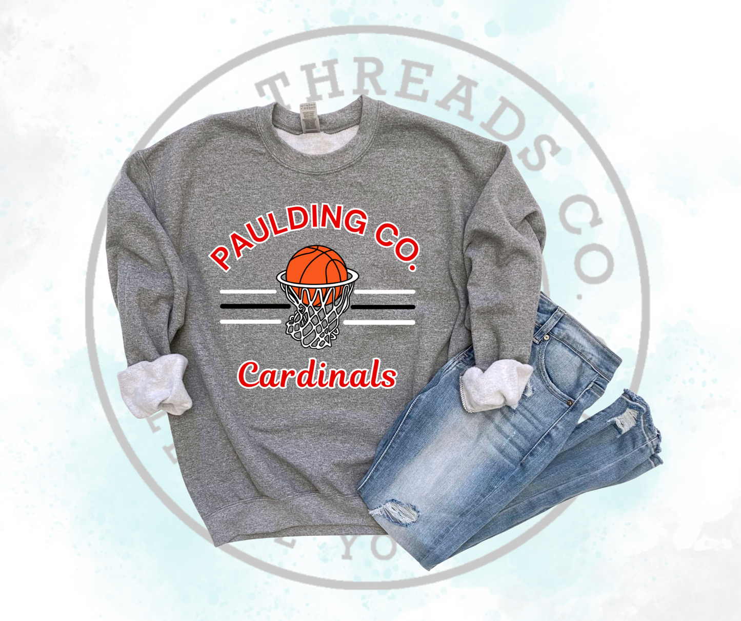 Cardinals Basketball Grey (All Options)