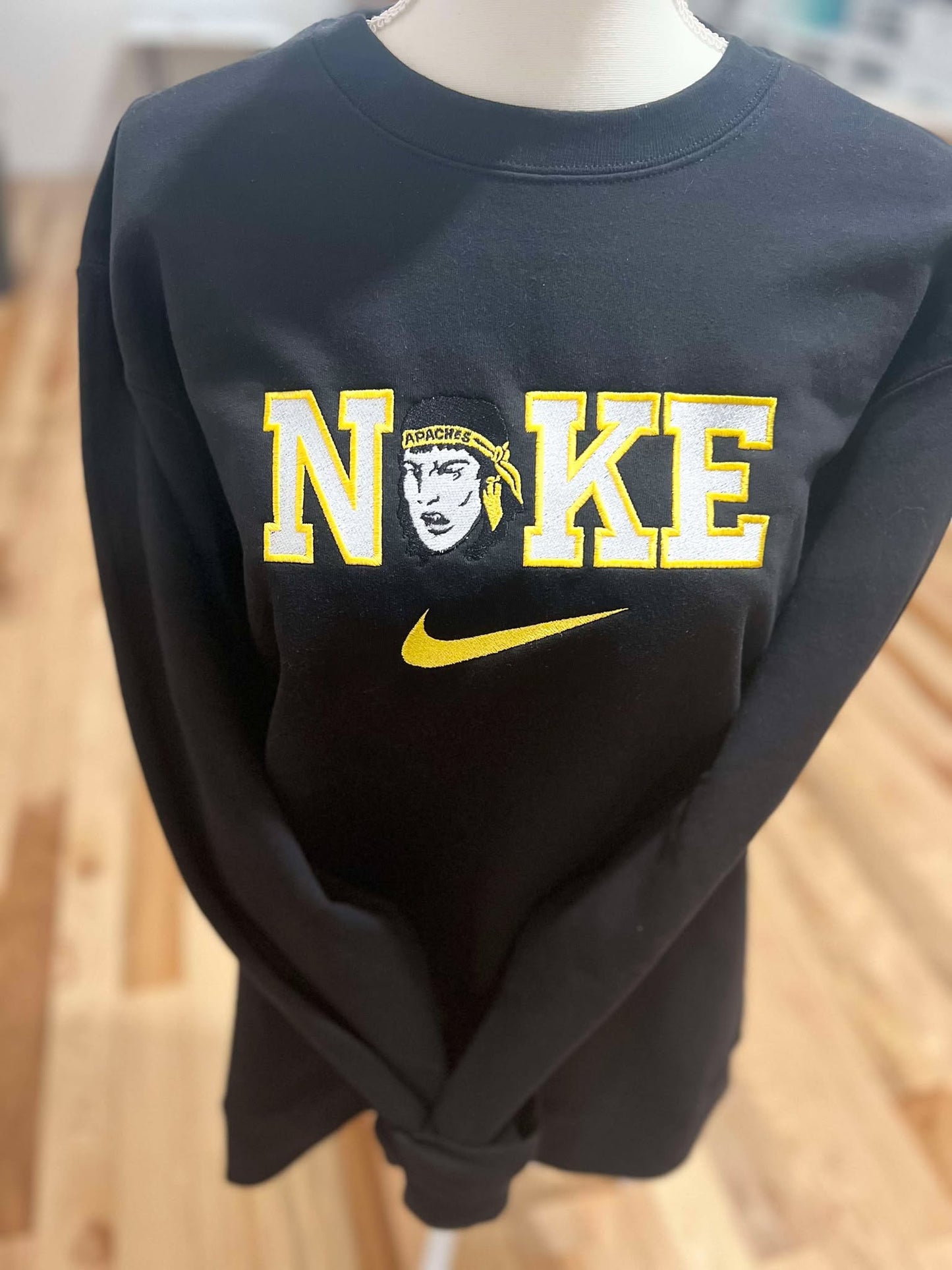 Apaches Embroidered CrewNeck