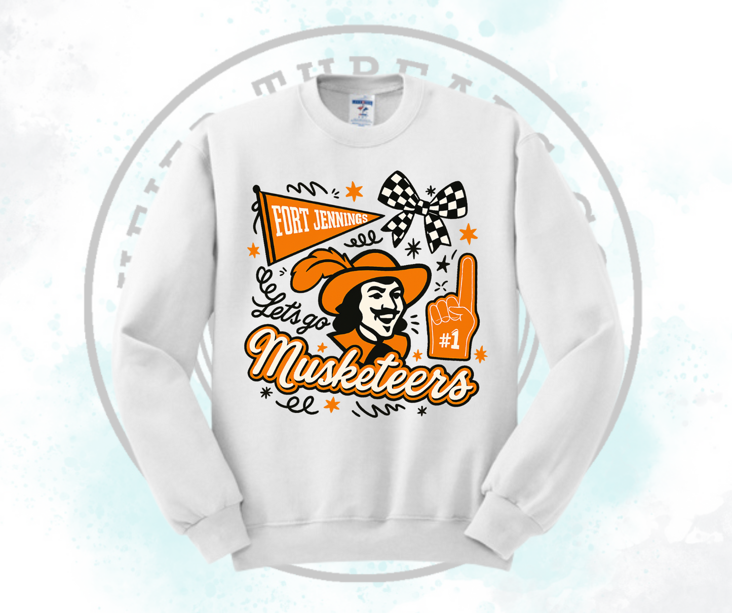 Lets Go Musketeers White (All Options)