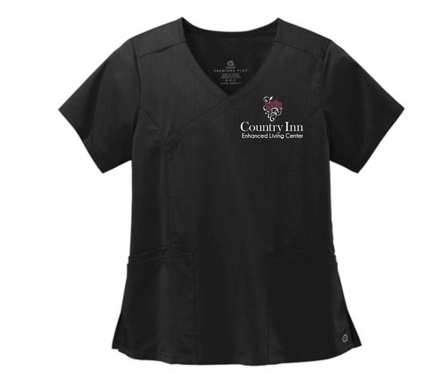 Country Inn Mock Wrap Top