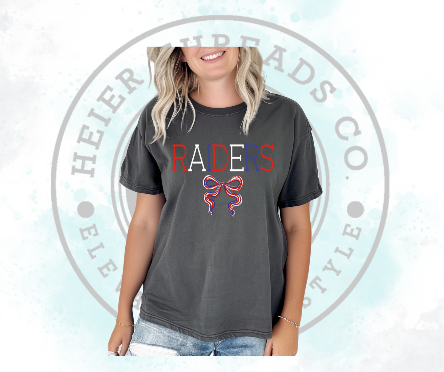 Raiders Bow Comfort Color
