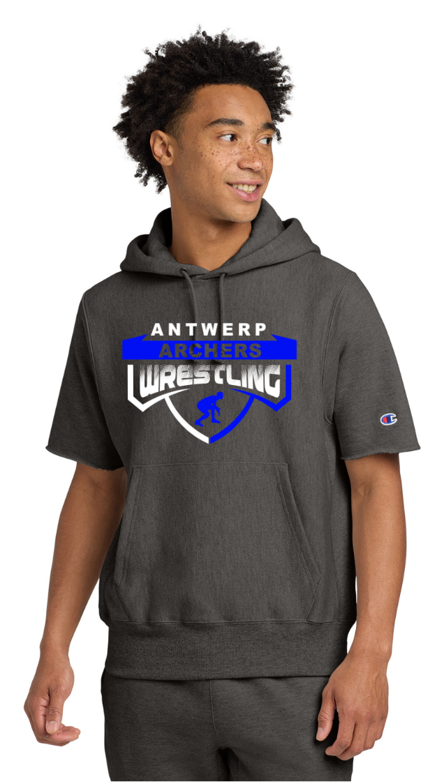 Short sleeve hoodie champion sale