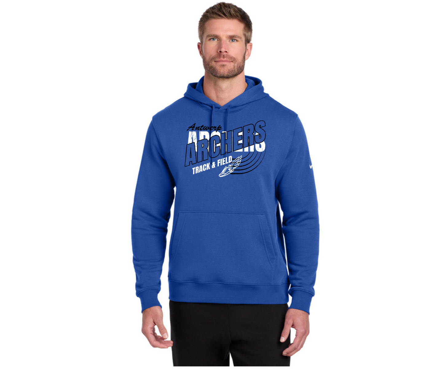 Archer Track & Field Nike Fleece Club Hoodie Blue