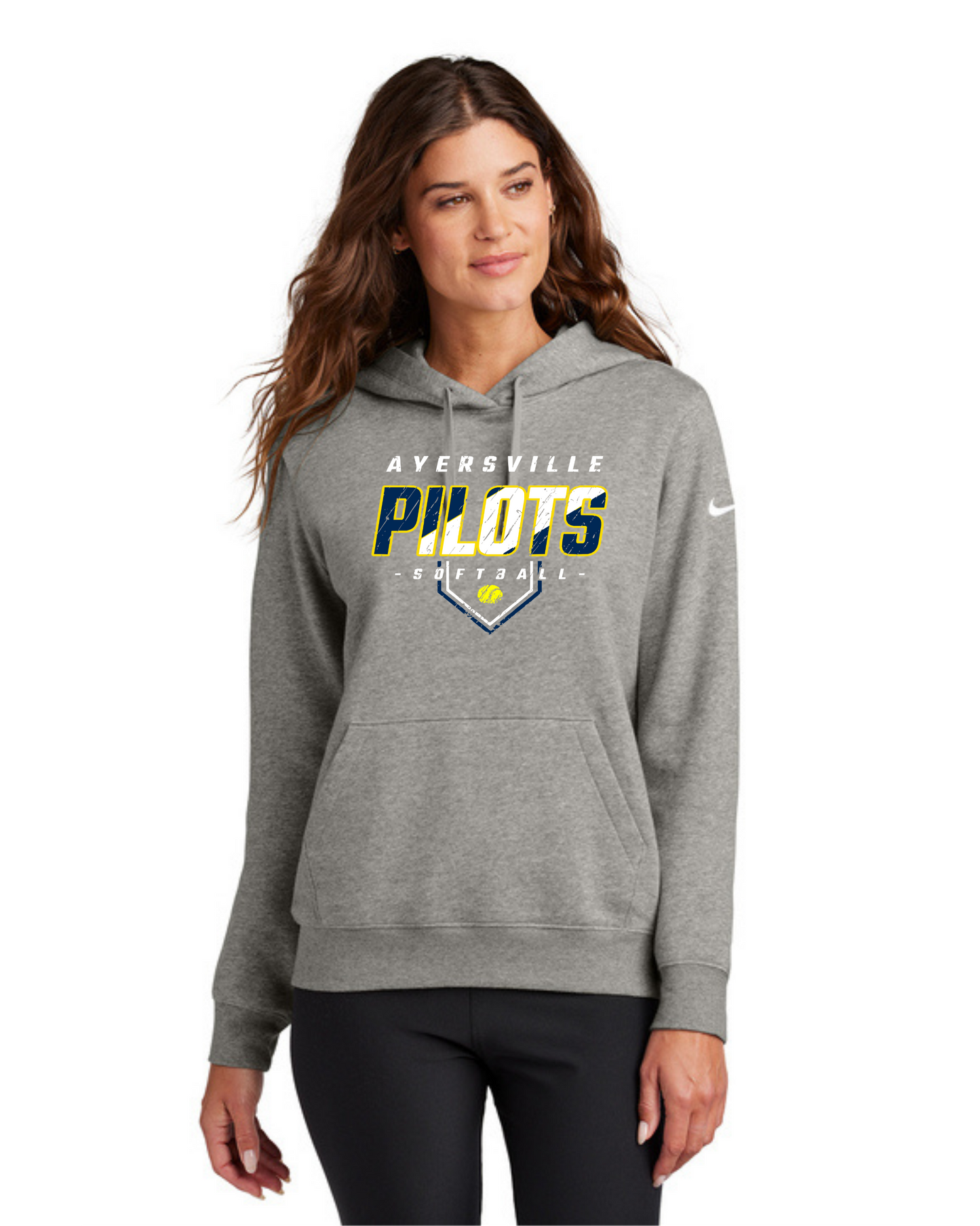 Pilots Softball Nike Fleece Club Hoodie