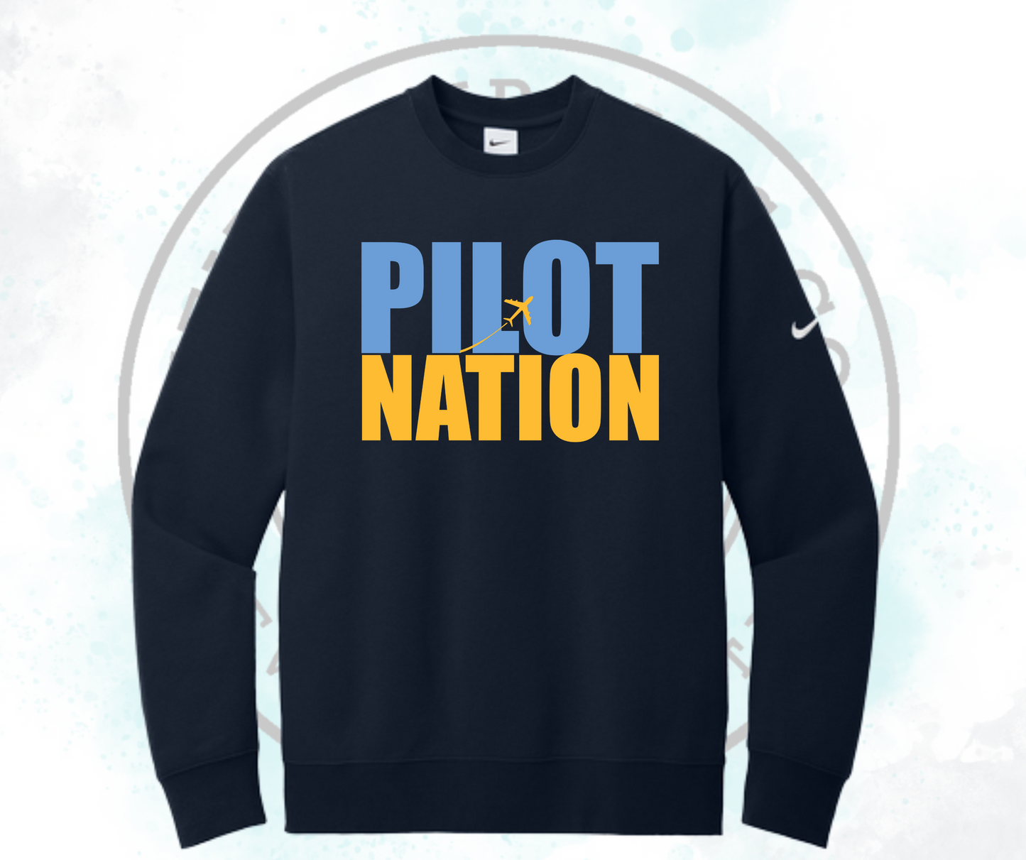 Pilots Nation Nike Cub Crewneck