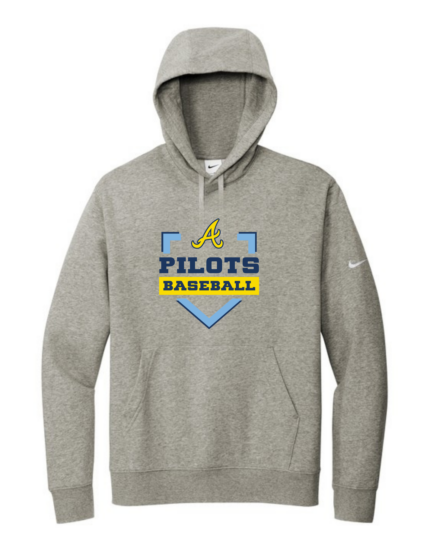 Pilots Baseball Mens Nike Fleece Club Hoodie