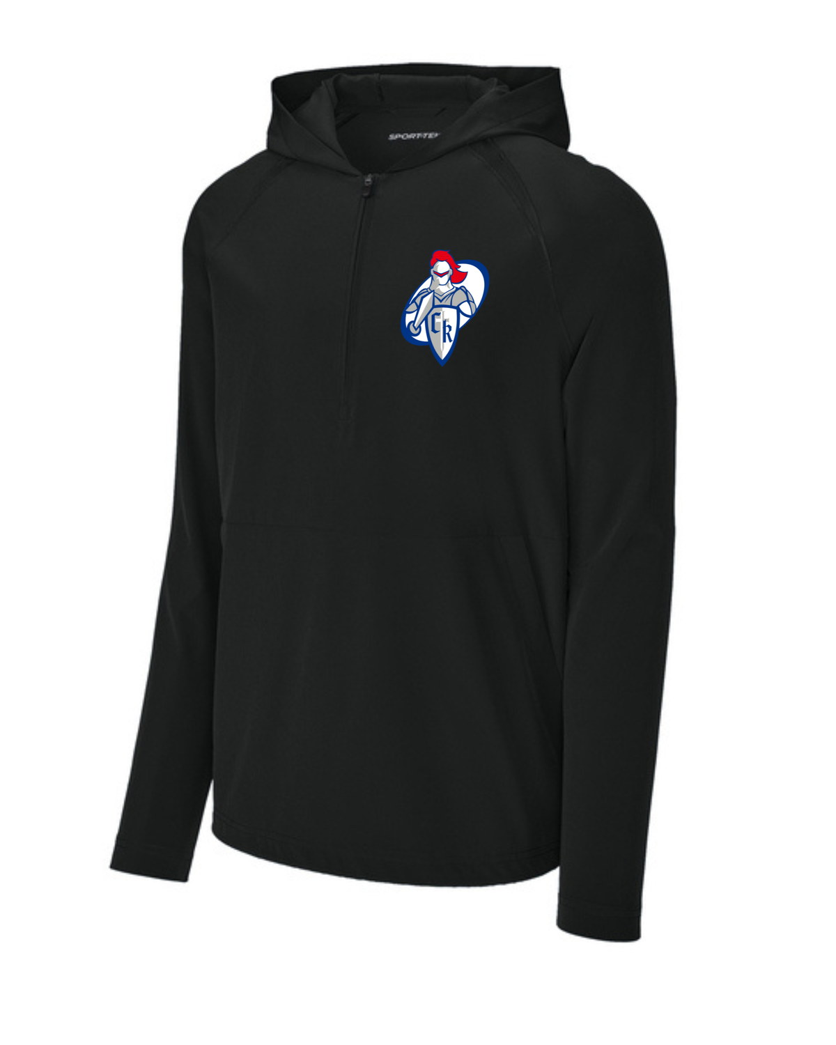 WT Hooded Long Sleeve Quarter Zip Jacket