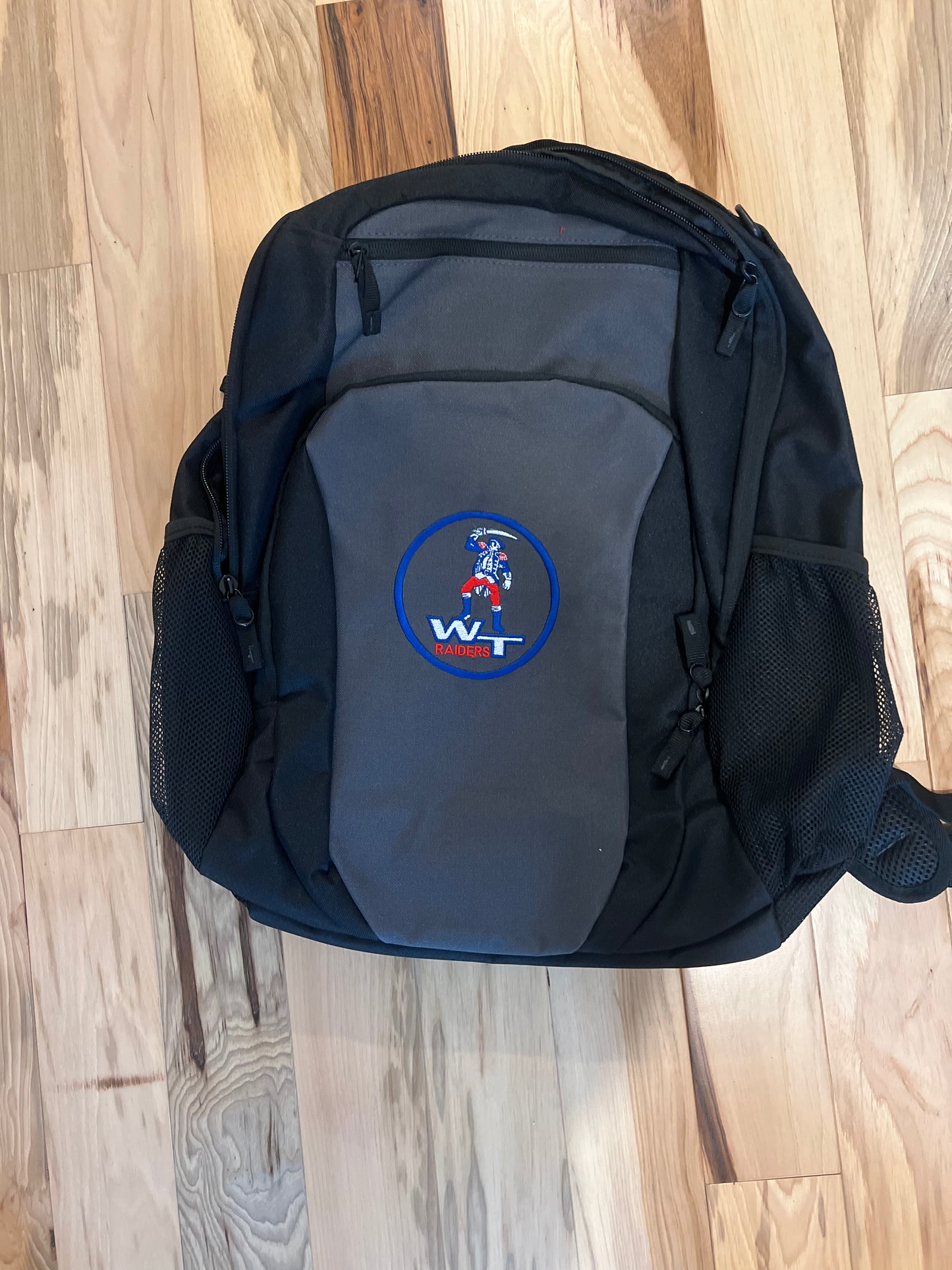 Embroidered backpack