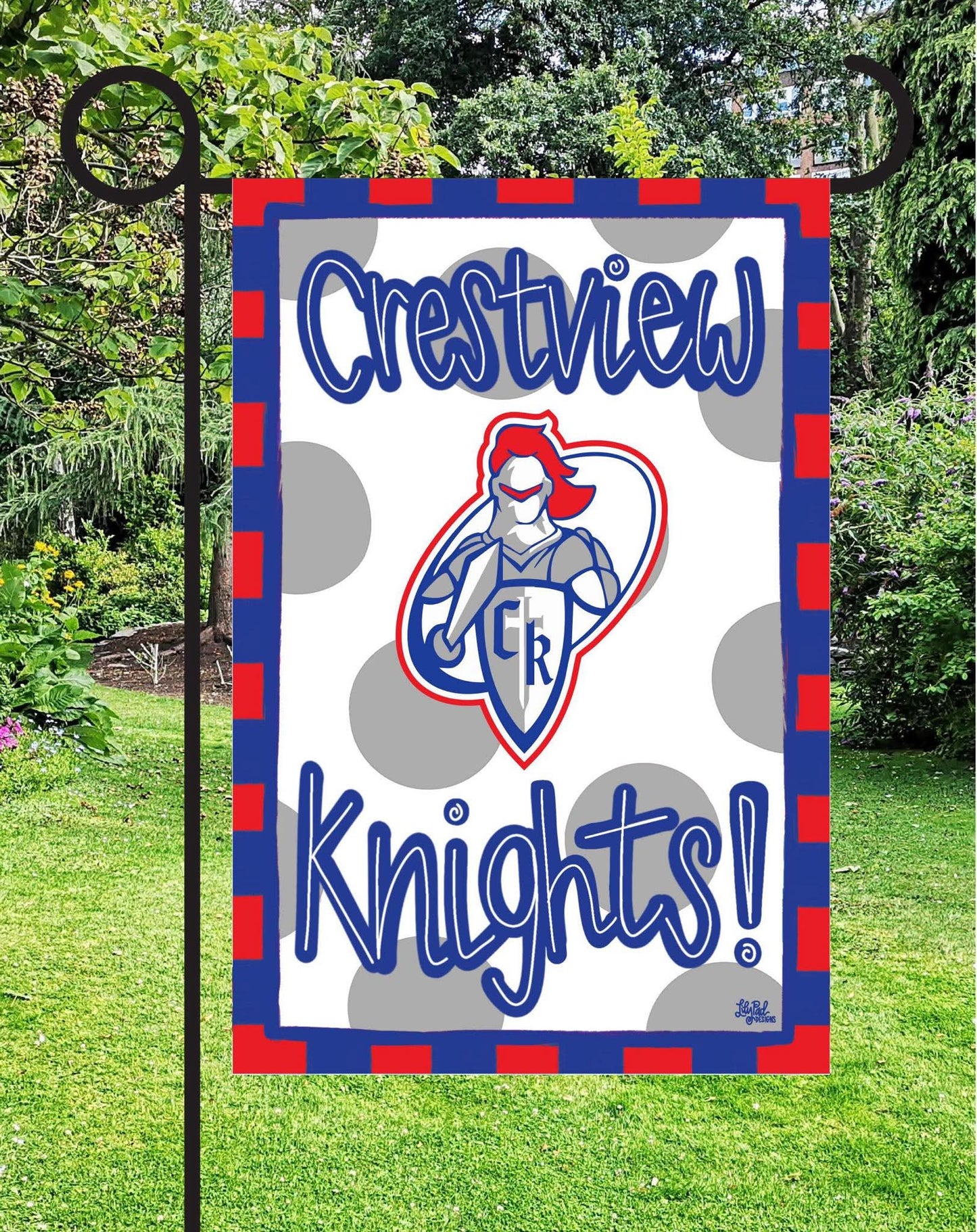 Crestview Knights Garden Flag