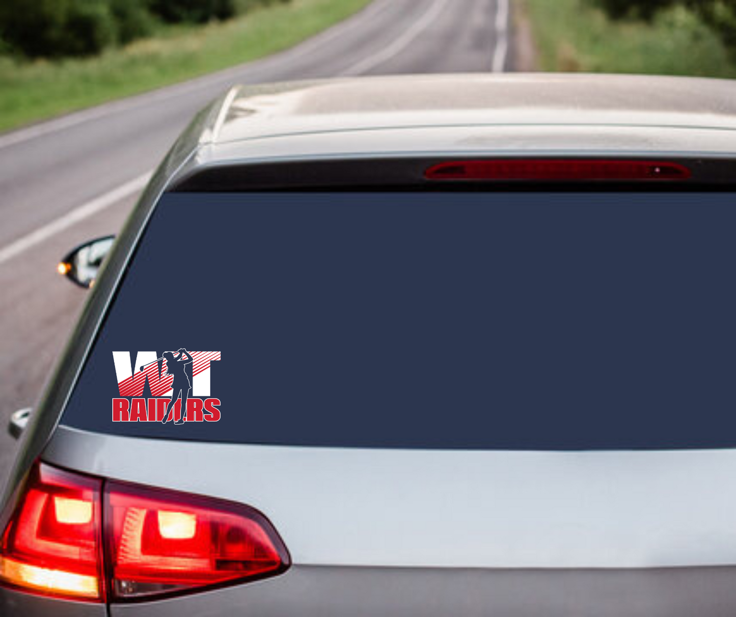 Lady Raiders Golf Car Decal