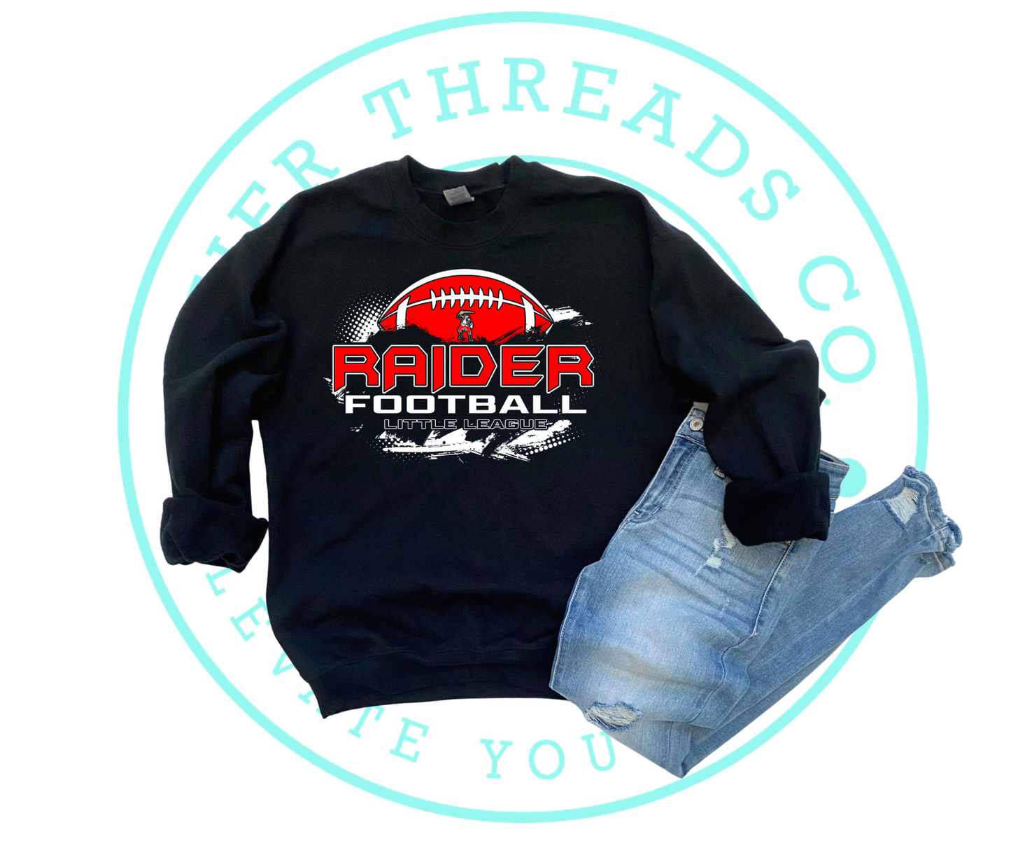 Little League Football Black (All Options)