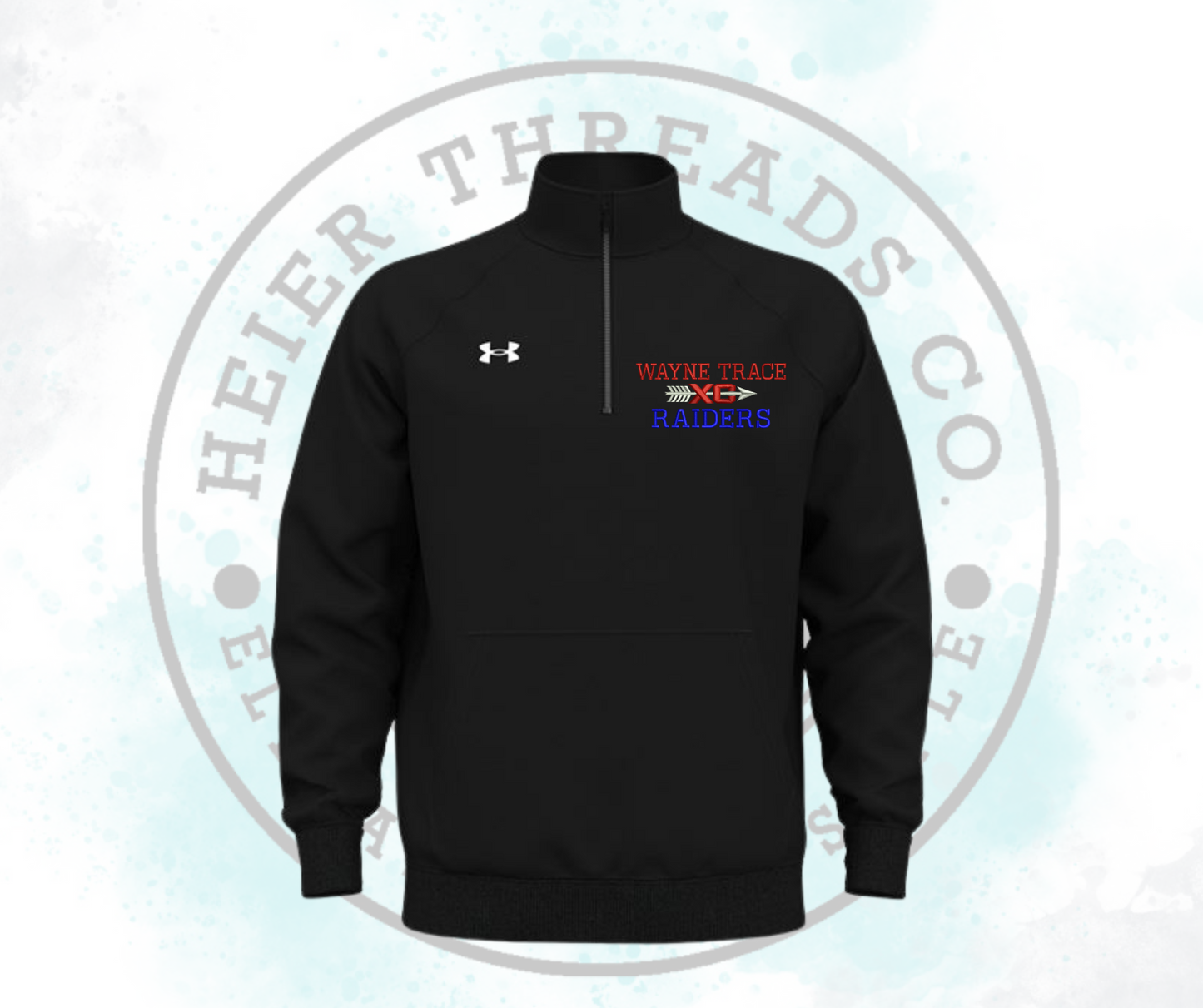 Under Armour Men's Rival Fleece Quarter-Zip Pullover Embroidered