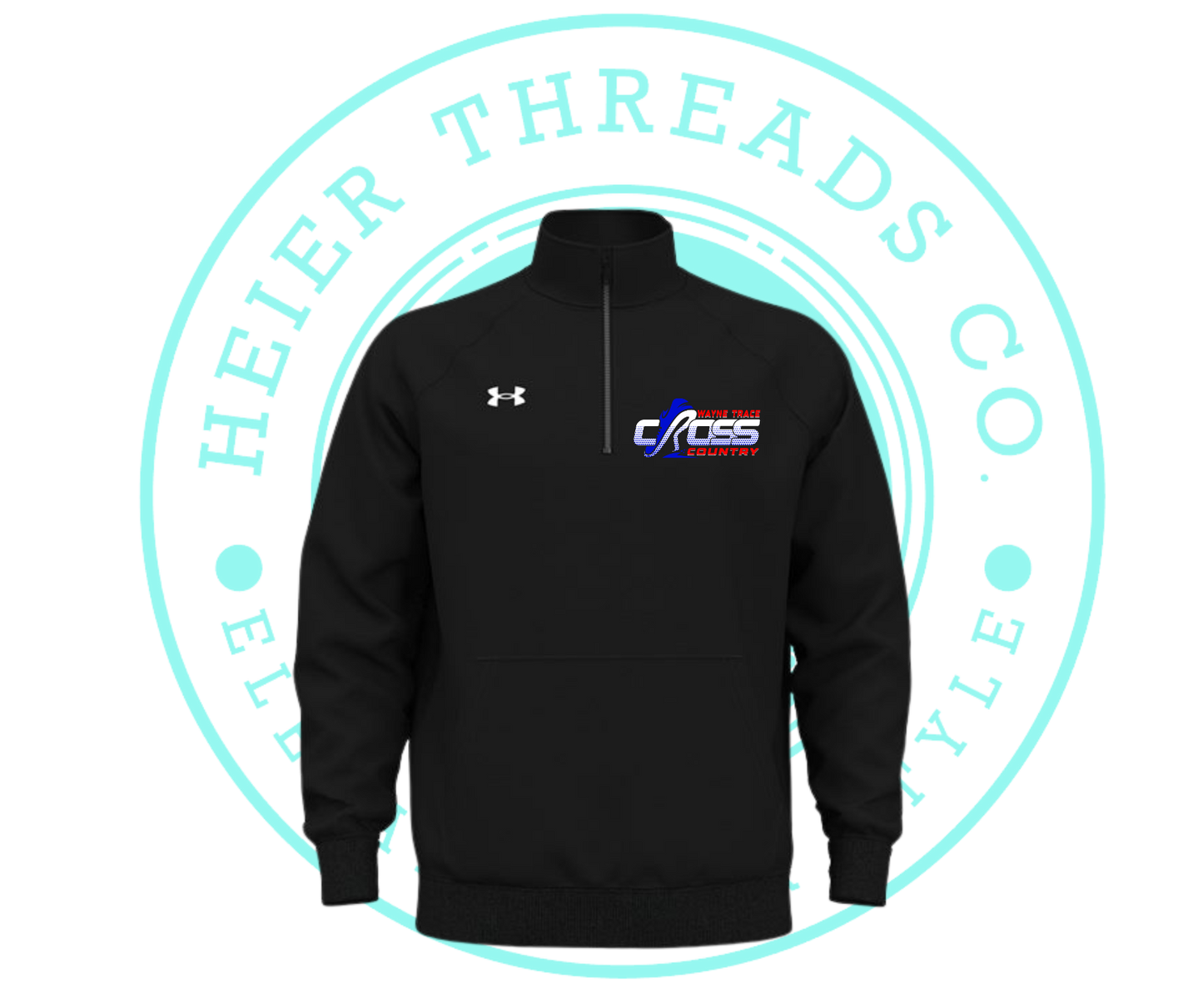 Under Armour Men's Rival Fleece Quarter-Zip Pullover Embroidered