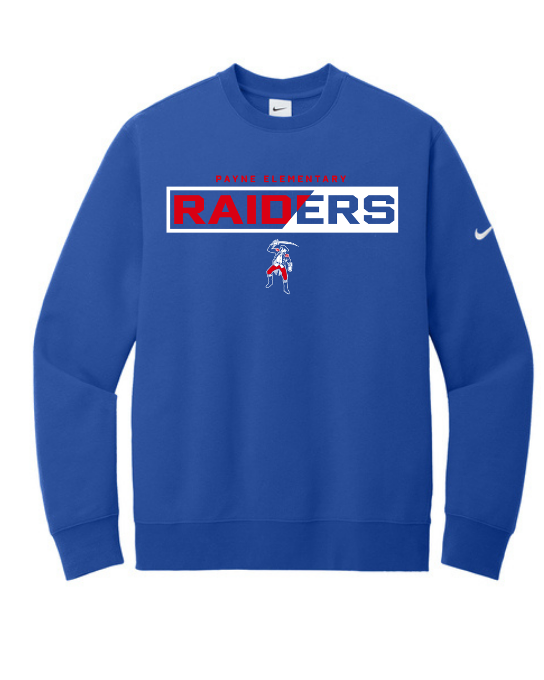 Raider Slant Payne Elementary Nike Club Crew Neck