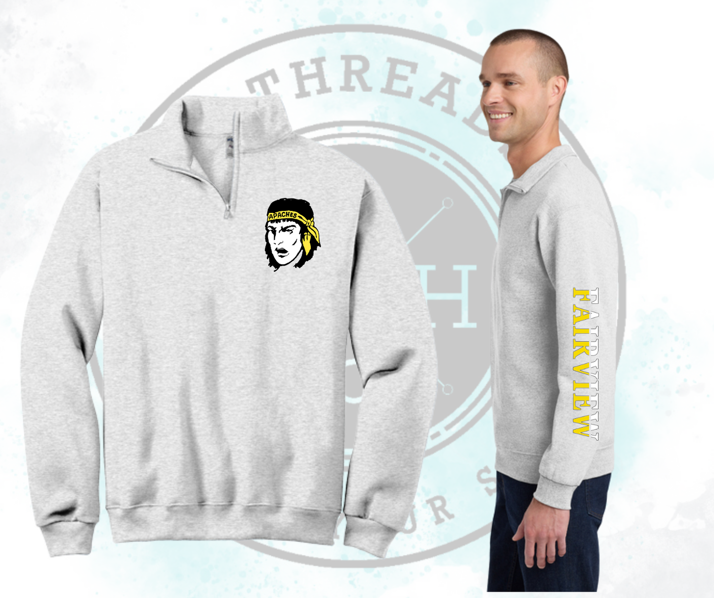 Apache Left Chest Fairview Sleeve Quarter Zip