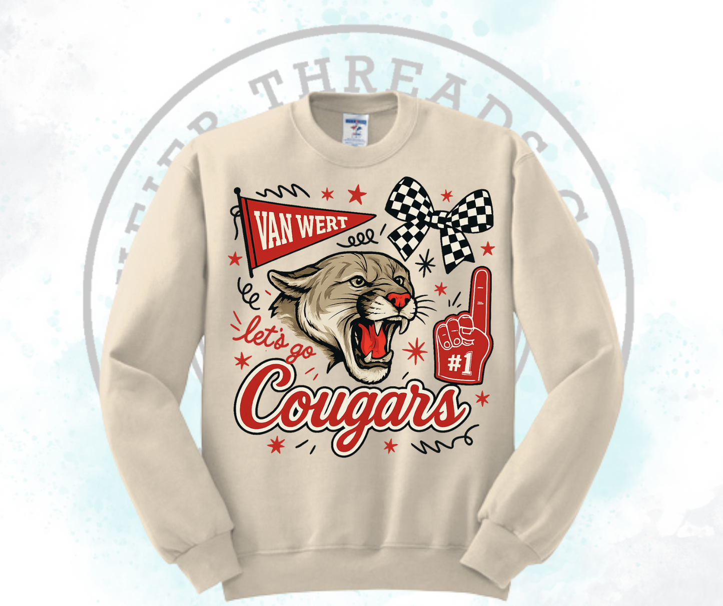 Lets Go Cougars Cream (All Options)