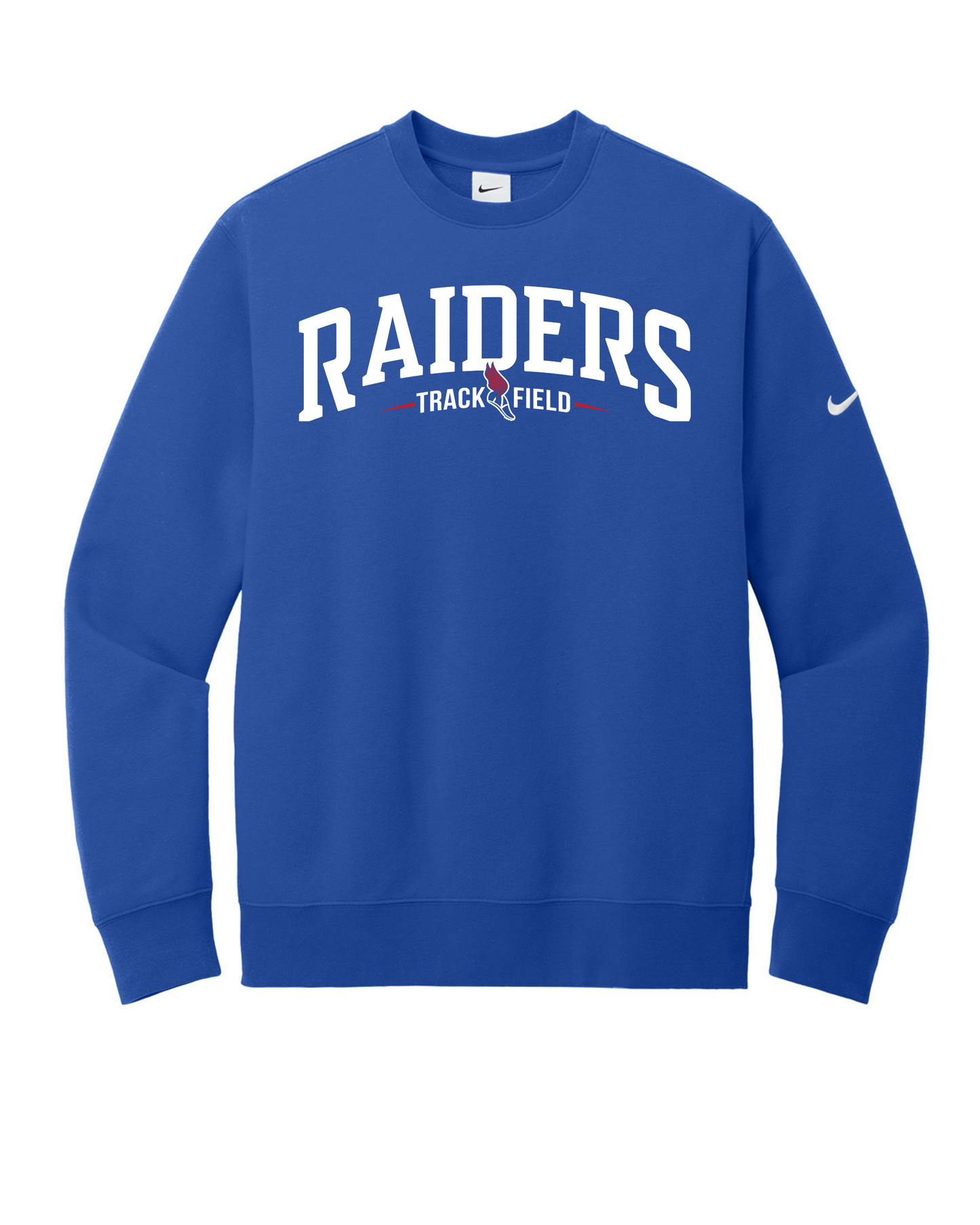 Raiders Track & Field Nike Cub Crewneck Blue