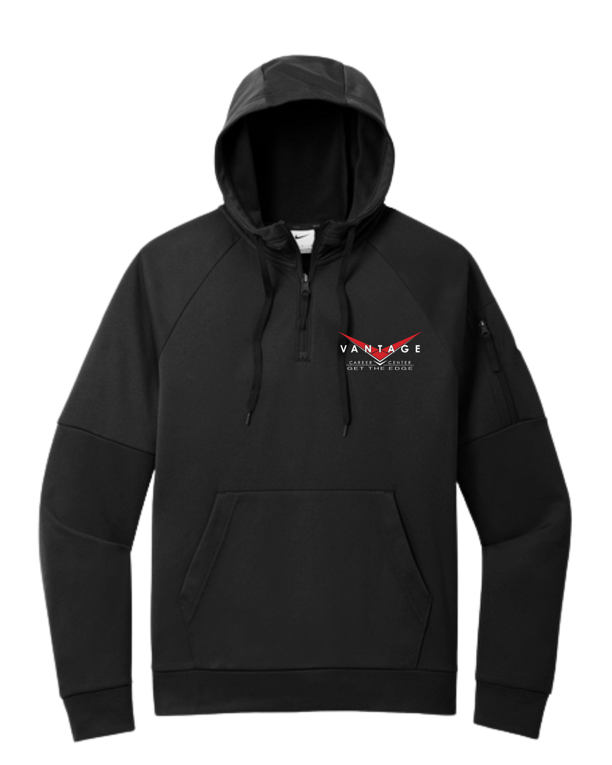Nike Embroidered Quarter Zip Black