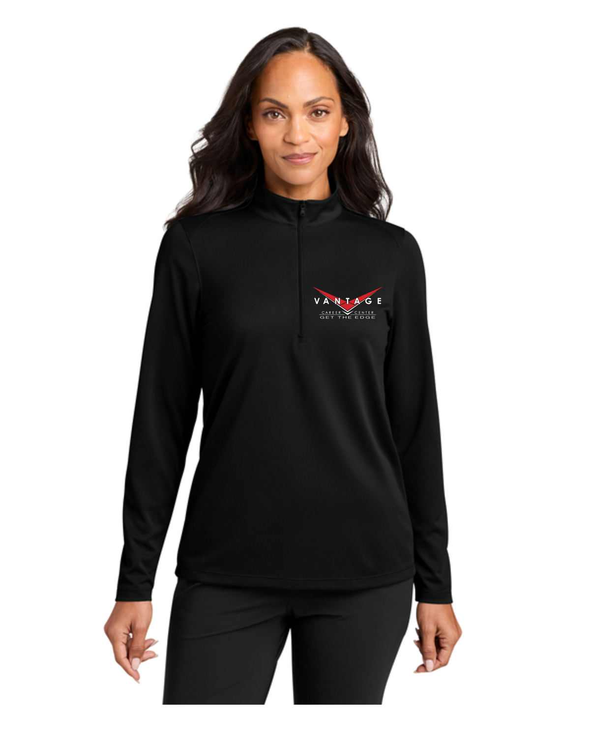 Vanatge Port Authority® Women’s Wearever Performance Pique 1/4-Zip