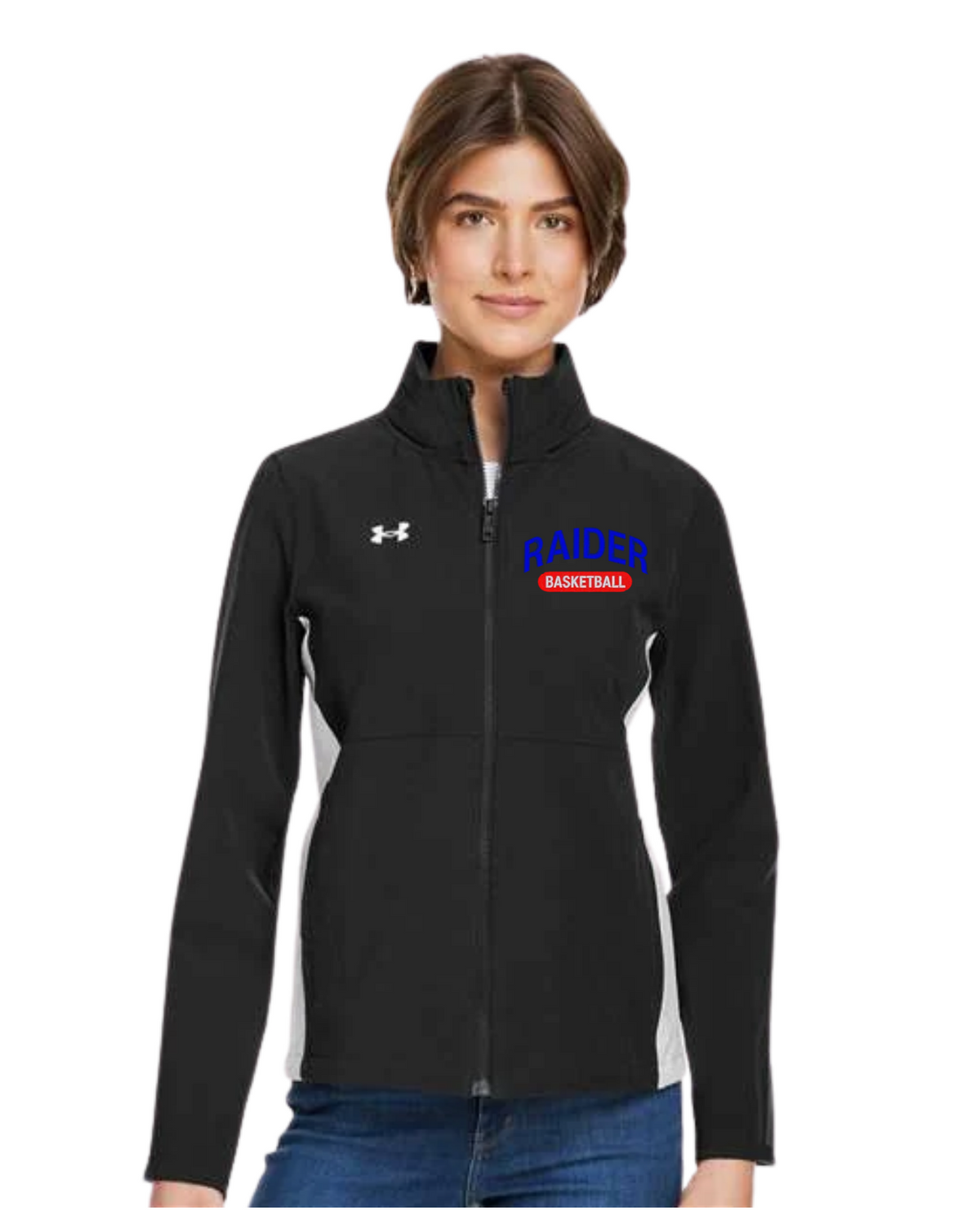 Raider Basketball Under Armour Woman's Rival Stretch Jacket