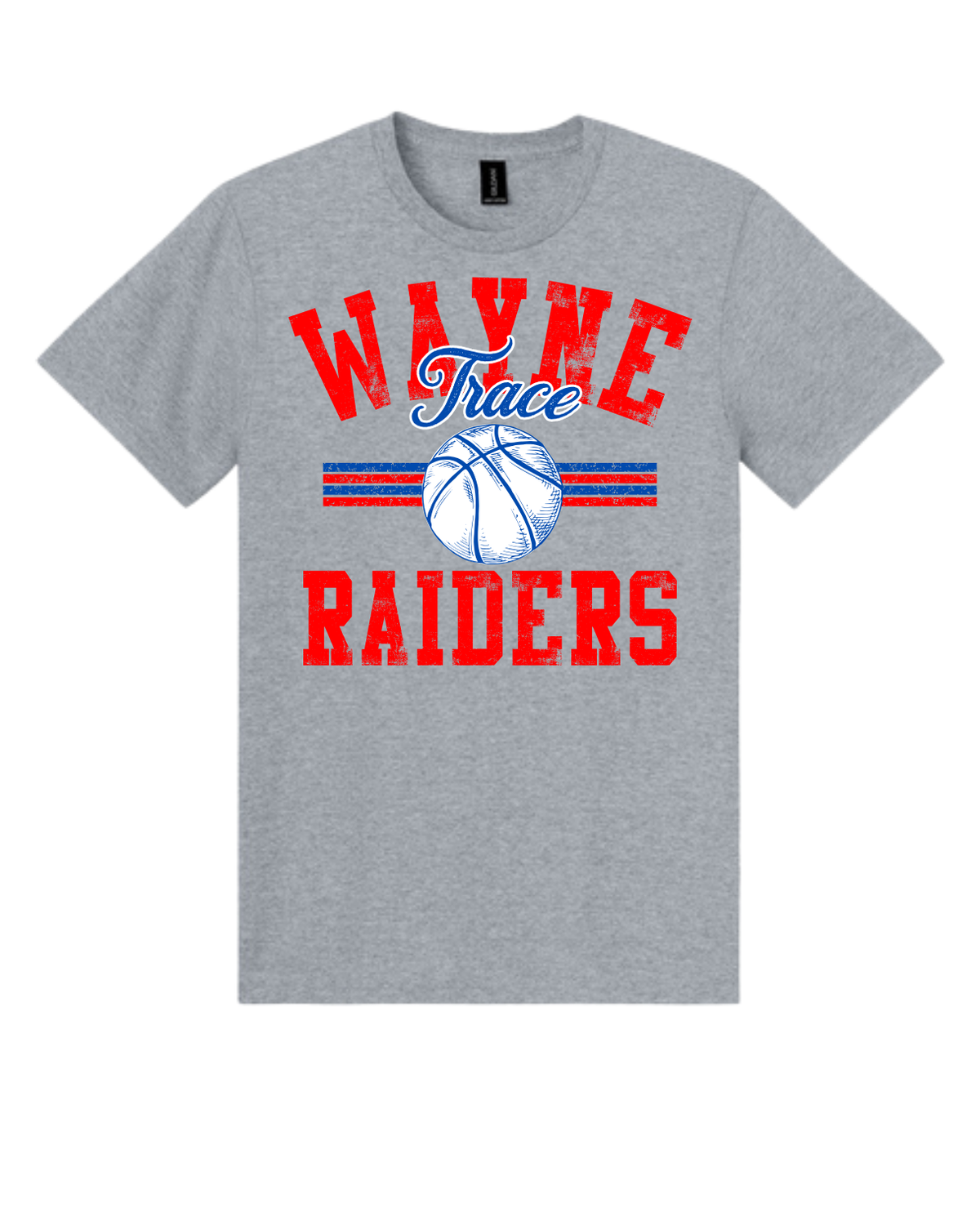 Wayne Trace Basketball Front ONLY (All Options)