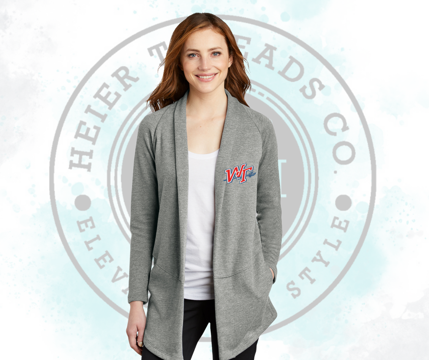 WT with Sword Embroidered Interlock Cardigan