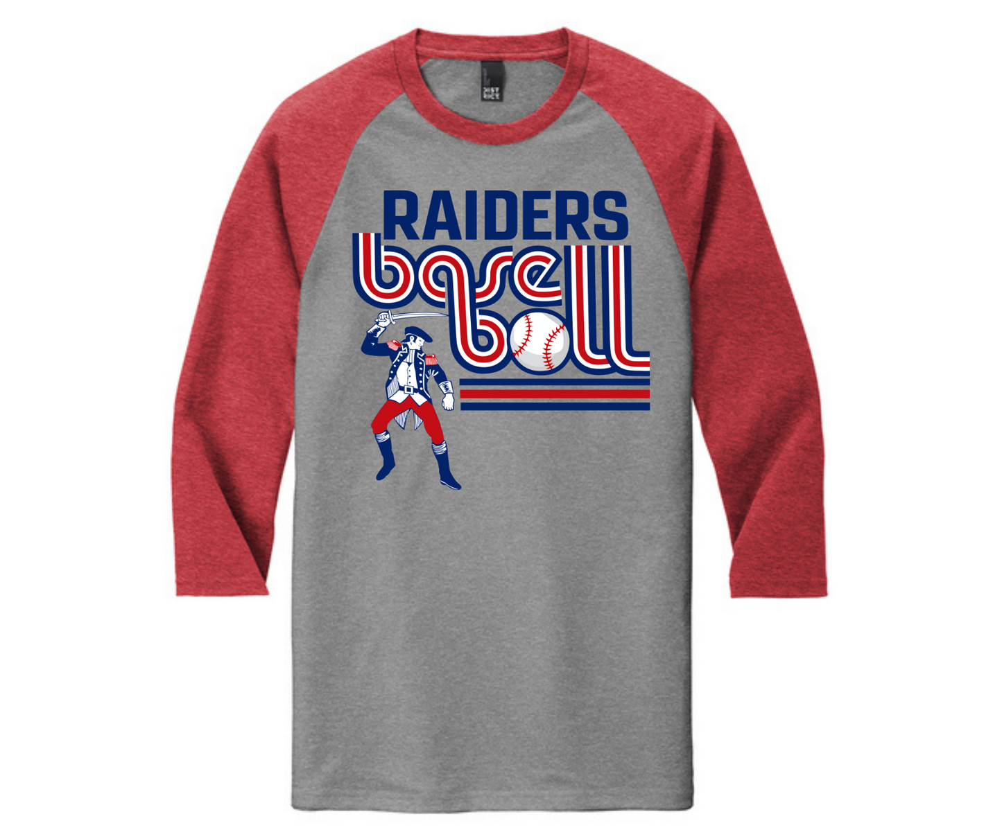 Raider Baseball 3/4 sleeve