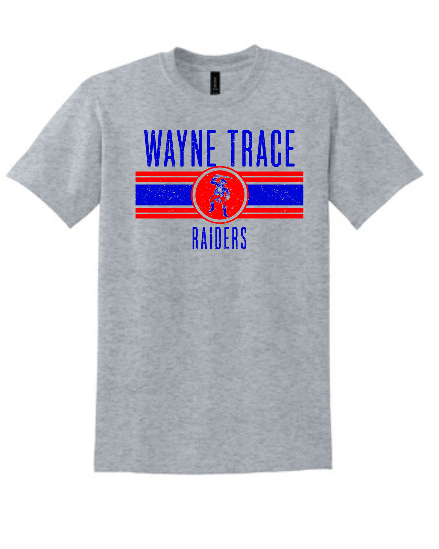 Wayne Trace Raiders Distressed Athletic Heather Grey (All Options)