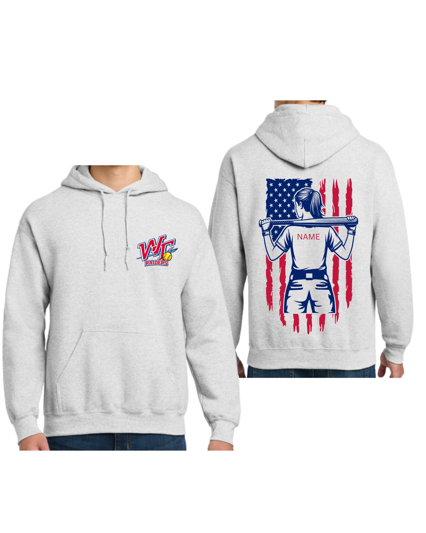 WT SOFTBALL Player Back