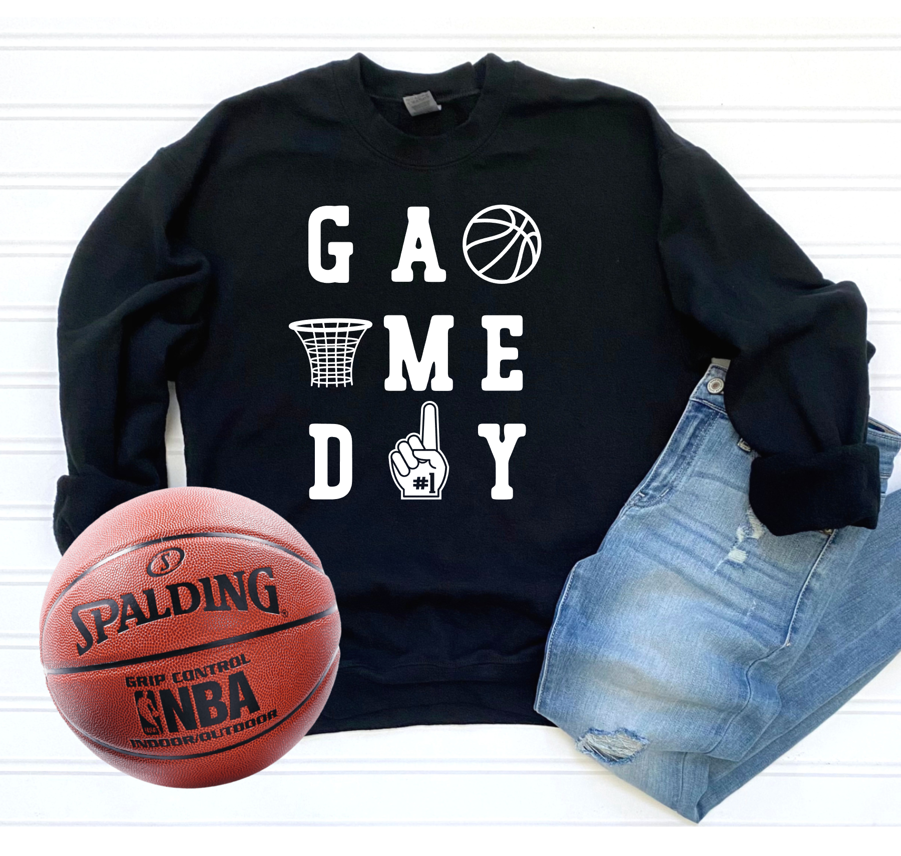 Game Day Basketball Black
