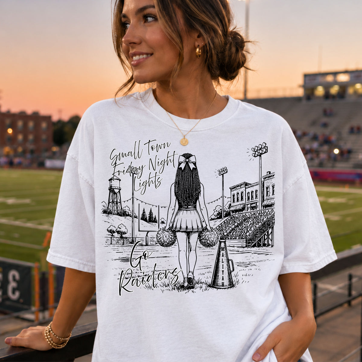 Cheerleader Friday Night Lights White (All Options)