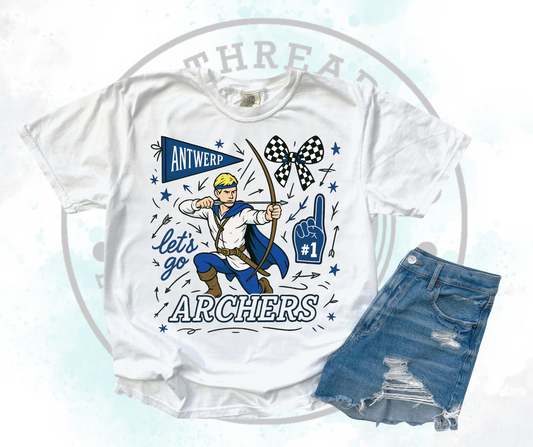 Lets Go Archers White (All Options)