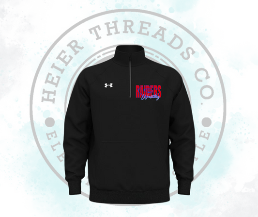 Under Armour Men's Rival Fleece Quarter-Zip Pullover Embroidered