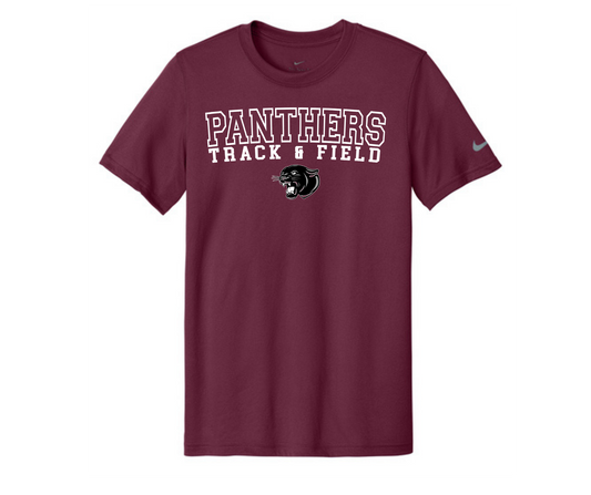 Panther Track & Field Nike Shirt Maroon
