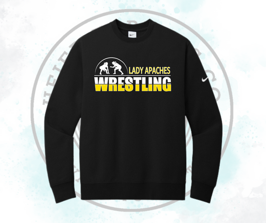 Lady Apache Wrestling Nike Club Fleece Crew