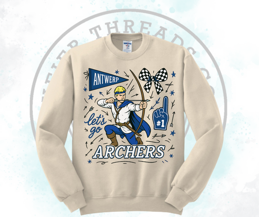 Lets Go Archers Cream (All Options)