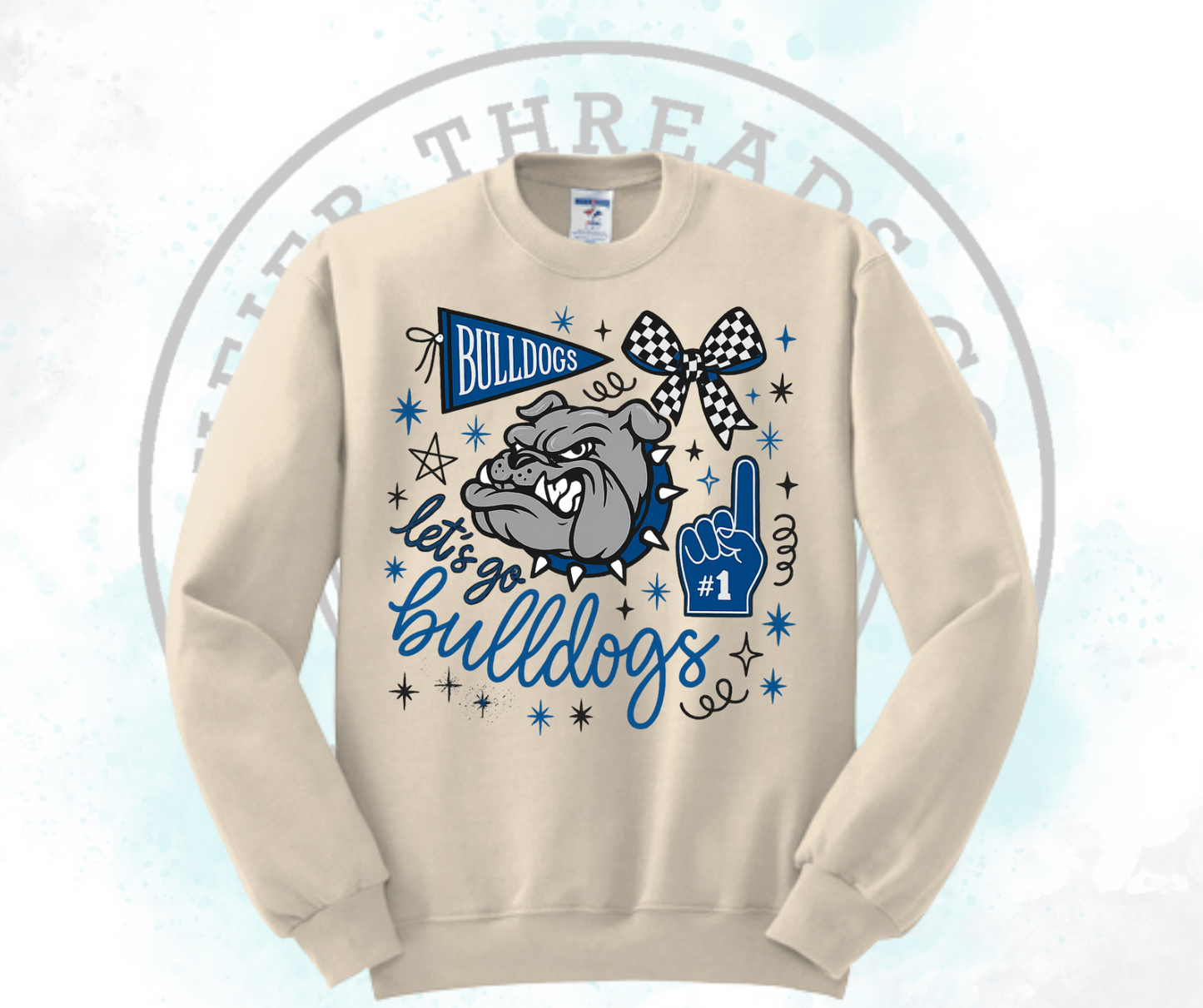 Lets Go Bulldogs Cream (All Options)