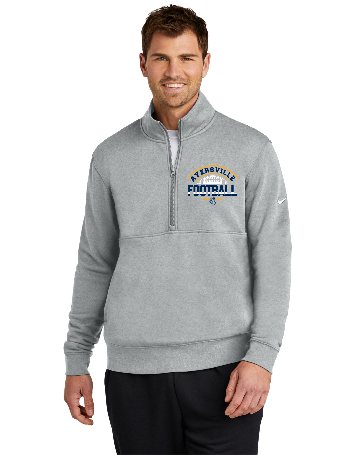 Pilots Football Grey Nike 1/2 Zip