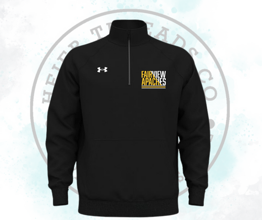 Under Armour Men's Rival Fleece Quarter-Zip Pullover Embroidered