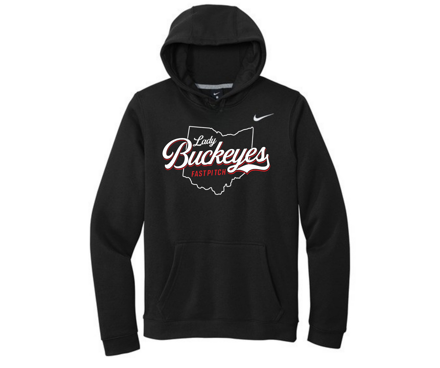 Ohio Lady Buckeyes Nike Fleece Club Hoodie