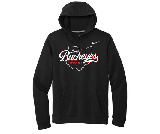 Ohio Lady Buckeyes Nike Fleece Club Hoodie