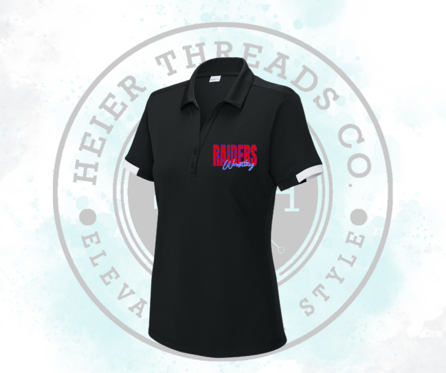 Raider Wrestling Spots-Tek Woman's Polo Embroidered
