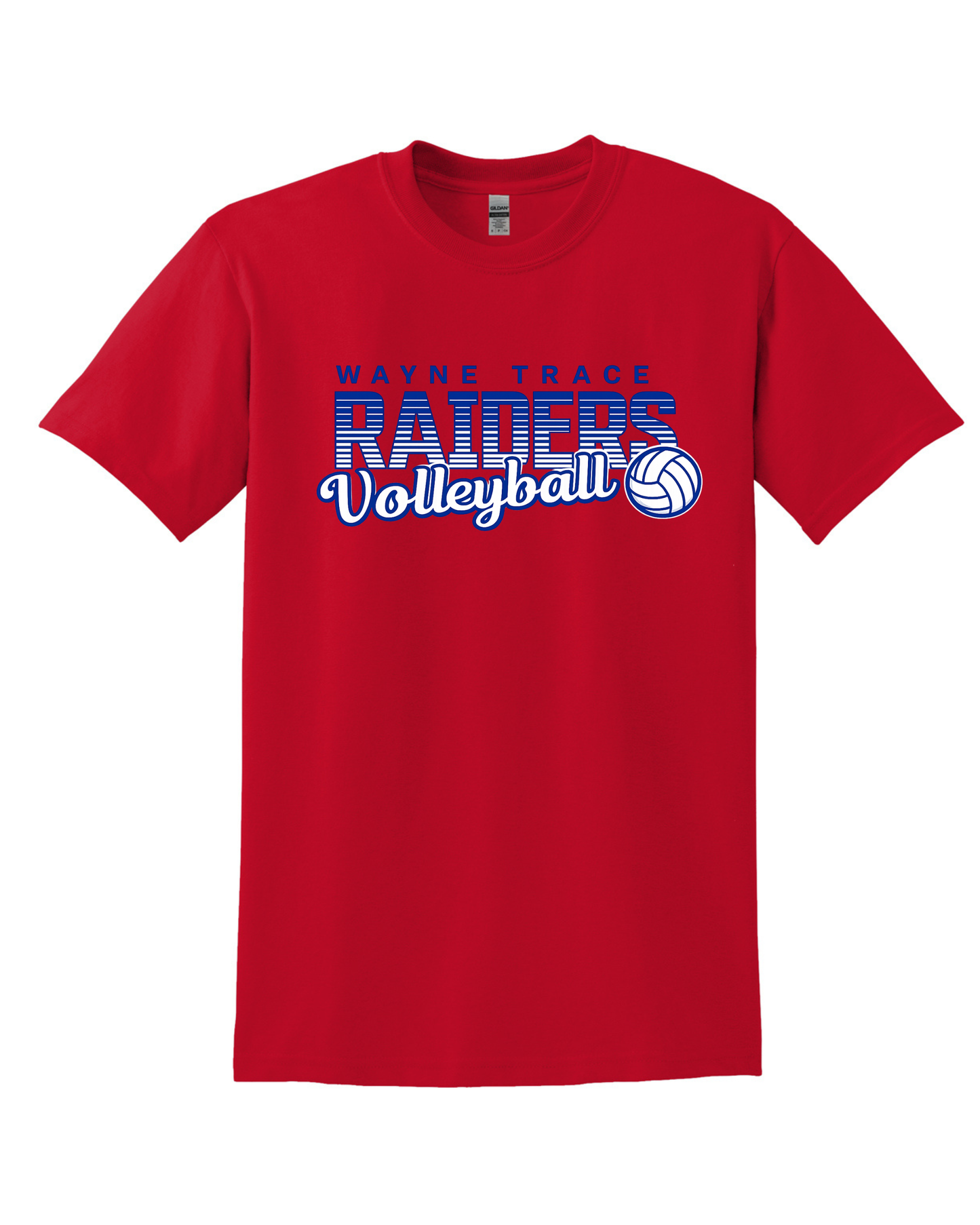 Raiders Volleyball on Red (All Options)