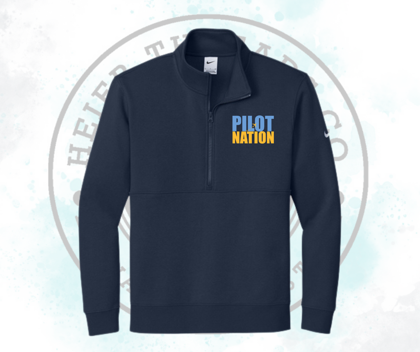 Pilot Nation Navy Nike 1/2 Zip