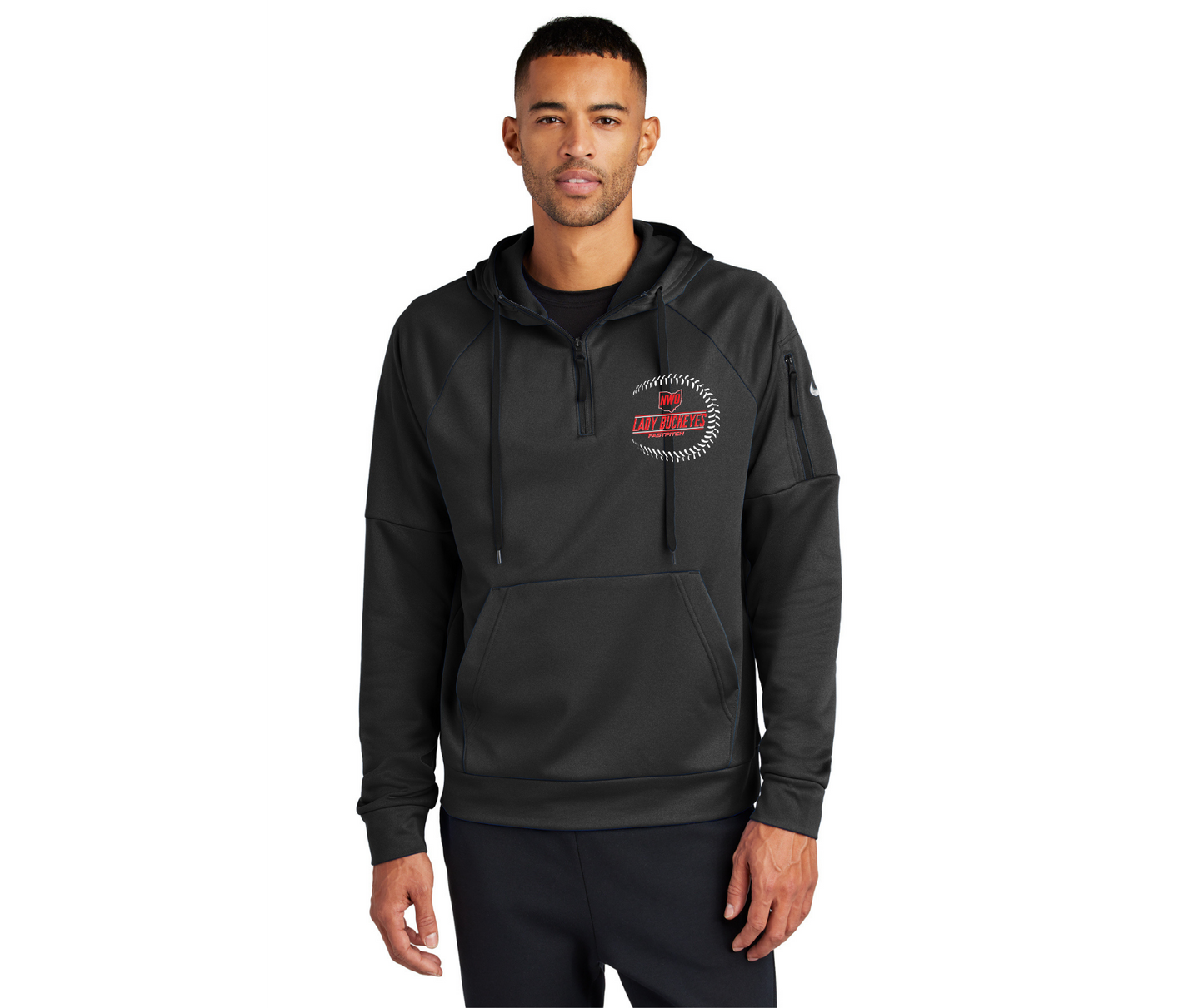 NWO Lady Buckeyes Embroidered Nike Quarter Zip